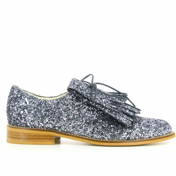 Jonak x Wear Lemonade Pierrot Silver Derbies - Picture 2 of 6